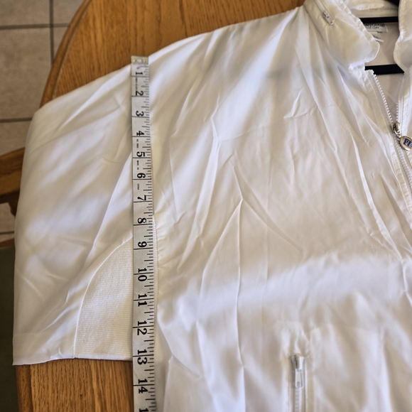 Norwegian Cruise Line NCL White Windbreaker Jacket Large Hooded Nylon Lined EUC - Picture 11 of 16
